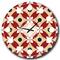 Designart 'Retro Pattern Abstract Design Xiii Mid-Century Modern Wall Clock